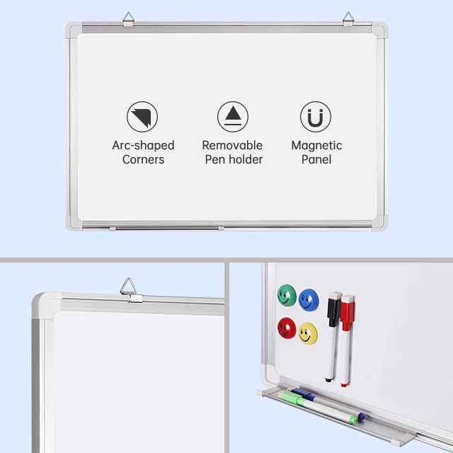 Wall Hanger Whiteboard Aluminium Frame Erase Board Magnetic Writing  board for Office