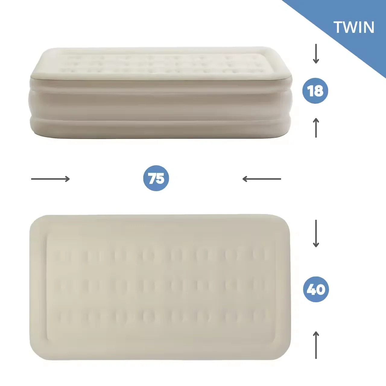 Hot selling high quality inflatable high elasticity portableOutdoor Camping Bed Folding Air Cushion air mattress