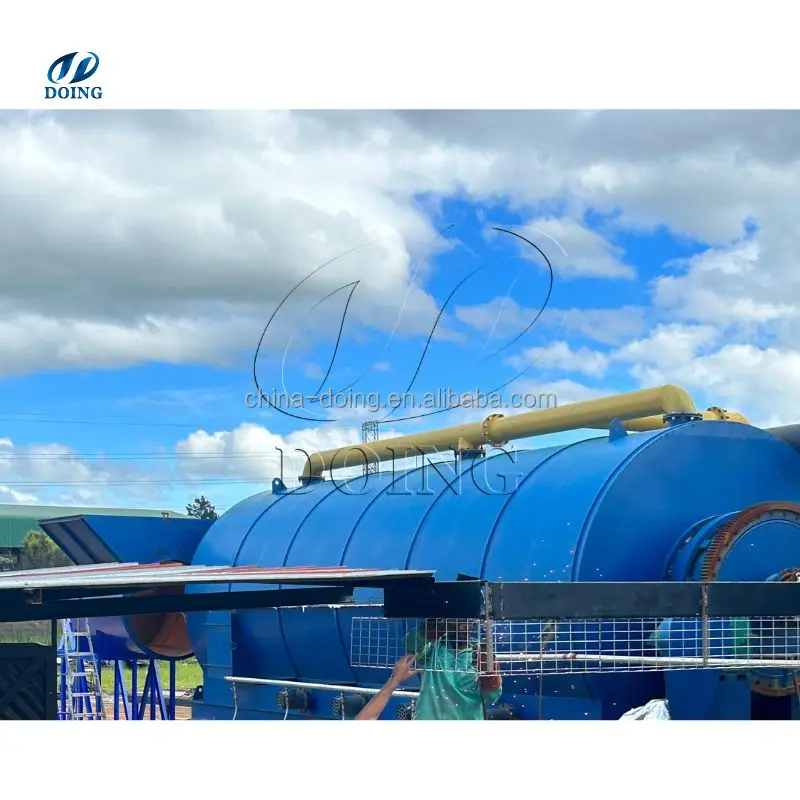 Batch Type Waste Tyre Pyrolysis Reactor 10TPD Waste Pyrolysis Machine