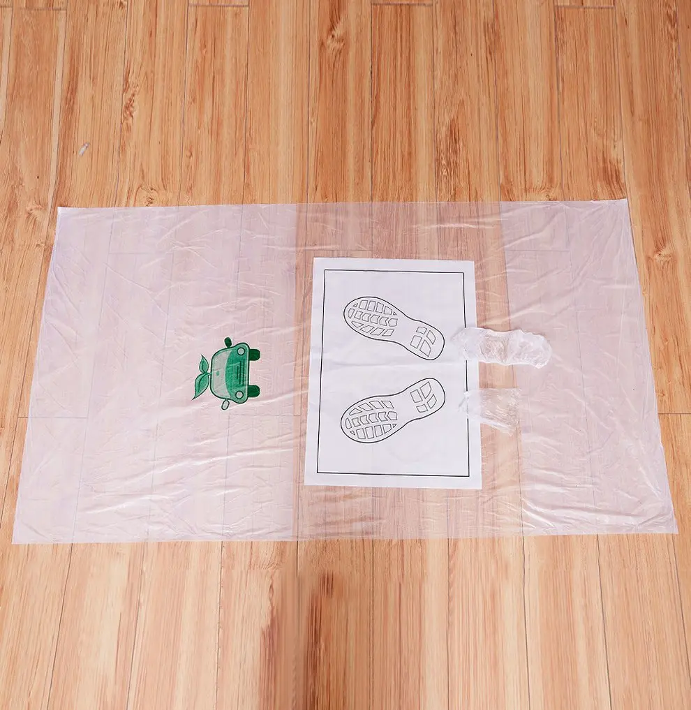 4Pcs Disposable Plastic Steering Wheel Cover & Seat Cover for Auto Maintenance Services and Interior Protection