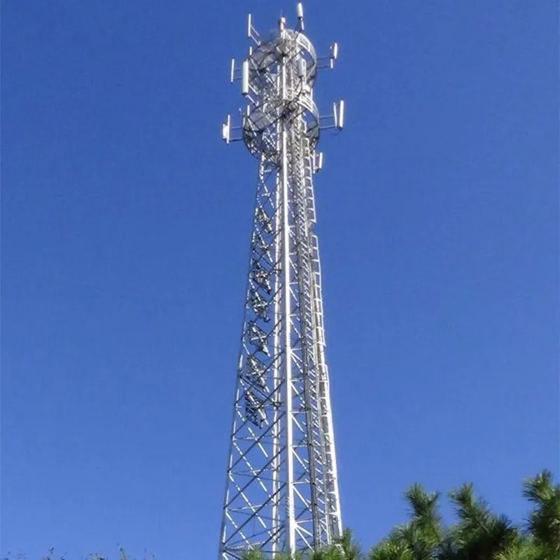 Hot Galvanized Steel Telecommunication Communication Tower