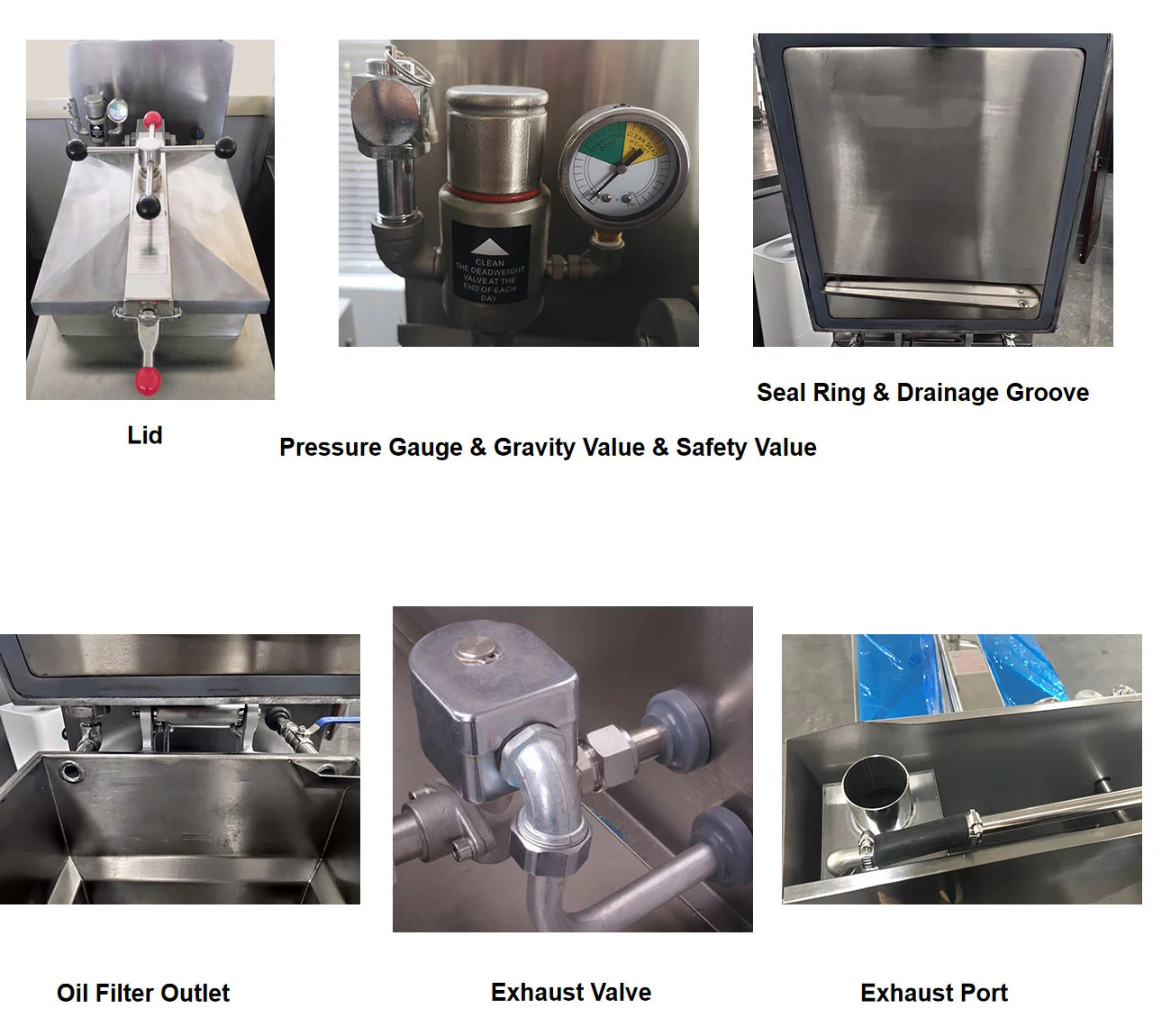 6 head factory direct sale high quality pressure cooker/automatic chicken fryer machine