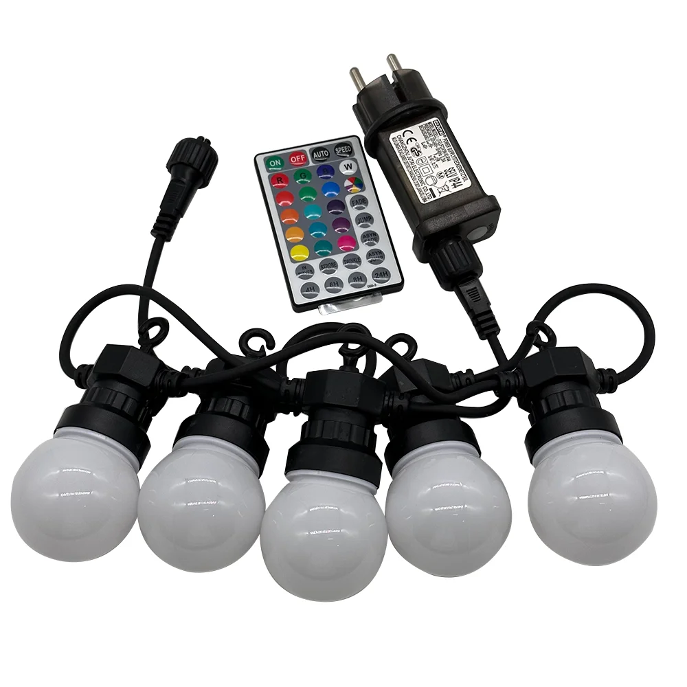 kids colorful dmx rgb outdoor home xmas festoon  wall led string 100 pixel light  usb dimmer celling bottle