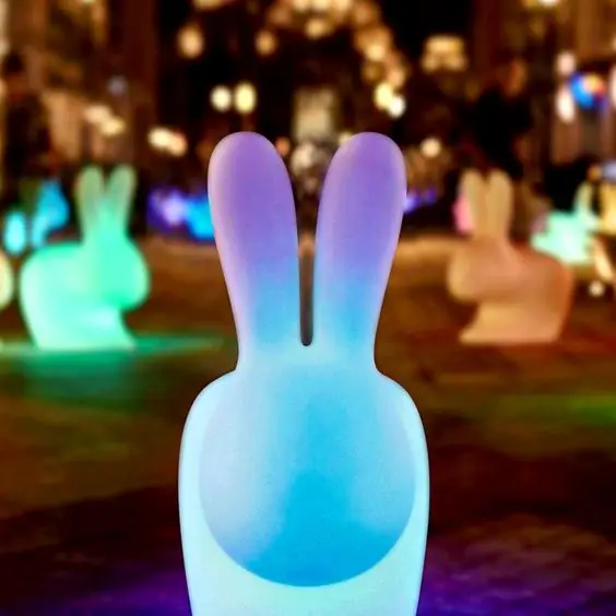Event Party Fantastic Glowing Animal Floor Lamp Patio Garden Landscape Lighting Rabbit Shape Night Lamp Toy Light For Children