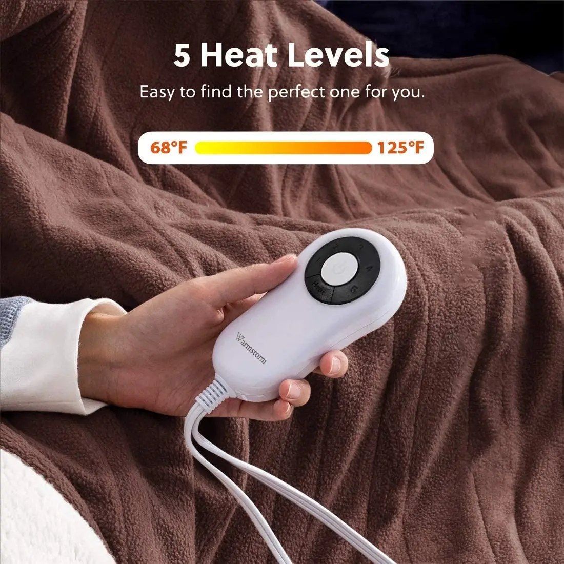 UK  Carbon Fiber Heated Throw Electric Blanket With Warm