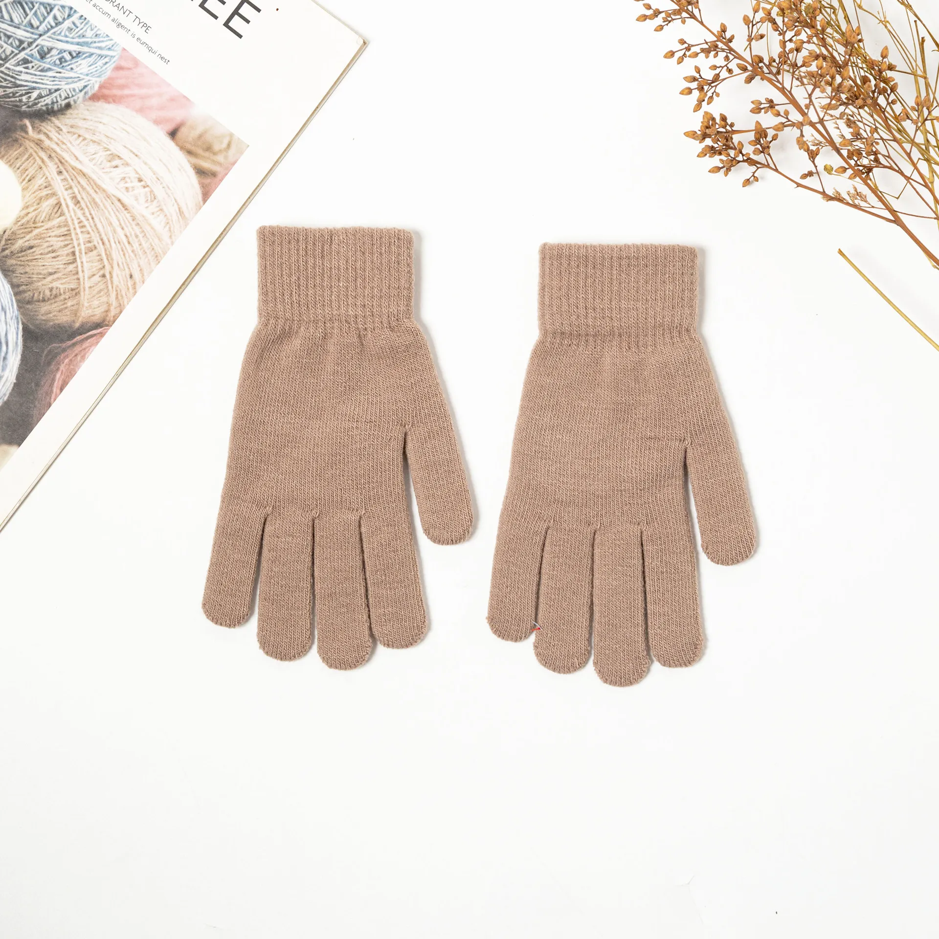 Горячая Распродажа 2022 теплые зимние вязаные спортивные перчатки с защитой от холода и плюша для мужчин