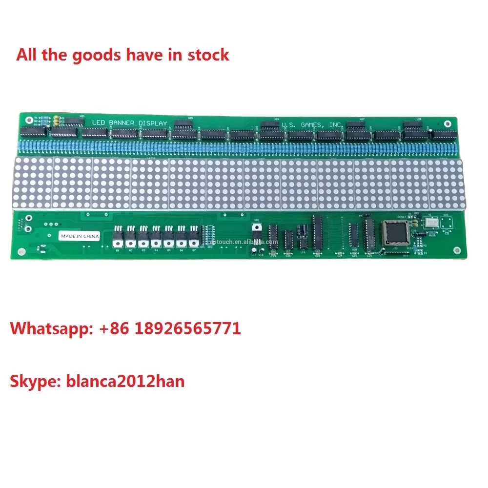LED PROGRESSIVE DISPLAY Jackpot display for POG game board Fox340