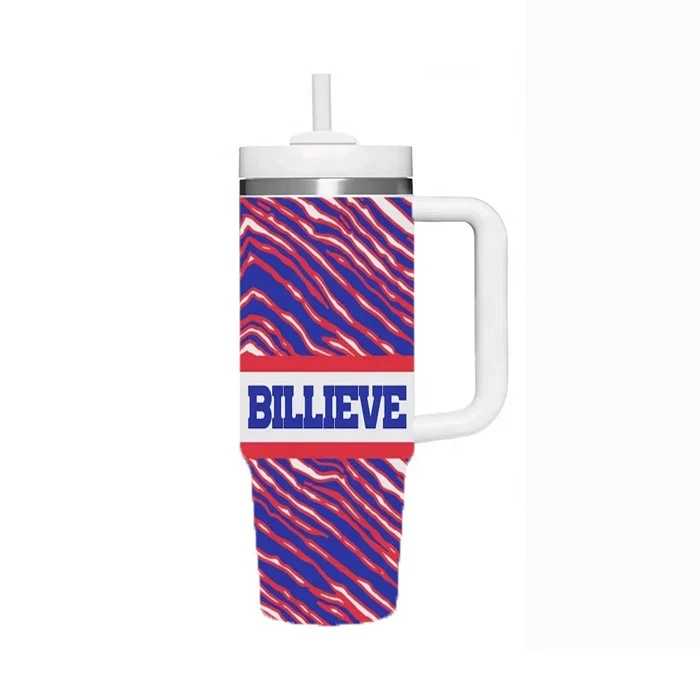 Custom Buffalo Zebra Cup Bills Cold Cup | Bills Mafia Cold Cup