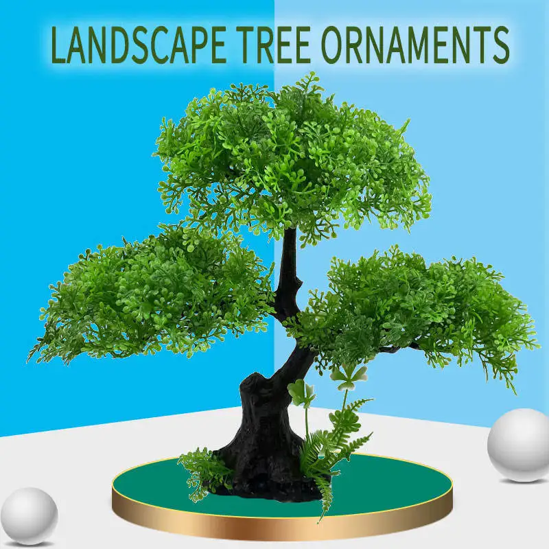 USMILE New Release Multi Colors Sustainable Aquarium Fish Tank Decoration Plastic Artificial Water Plant Tree Ornament Plants