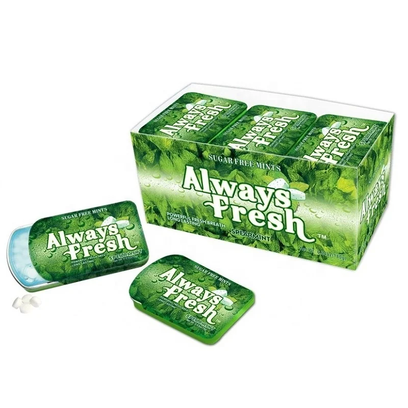 SUNTAK Manufacturer Minty Fresh Thai Candy Spearmint Candies Sugar Free Delight Custom Sweets Snack Candy