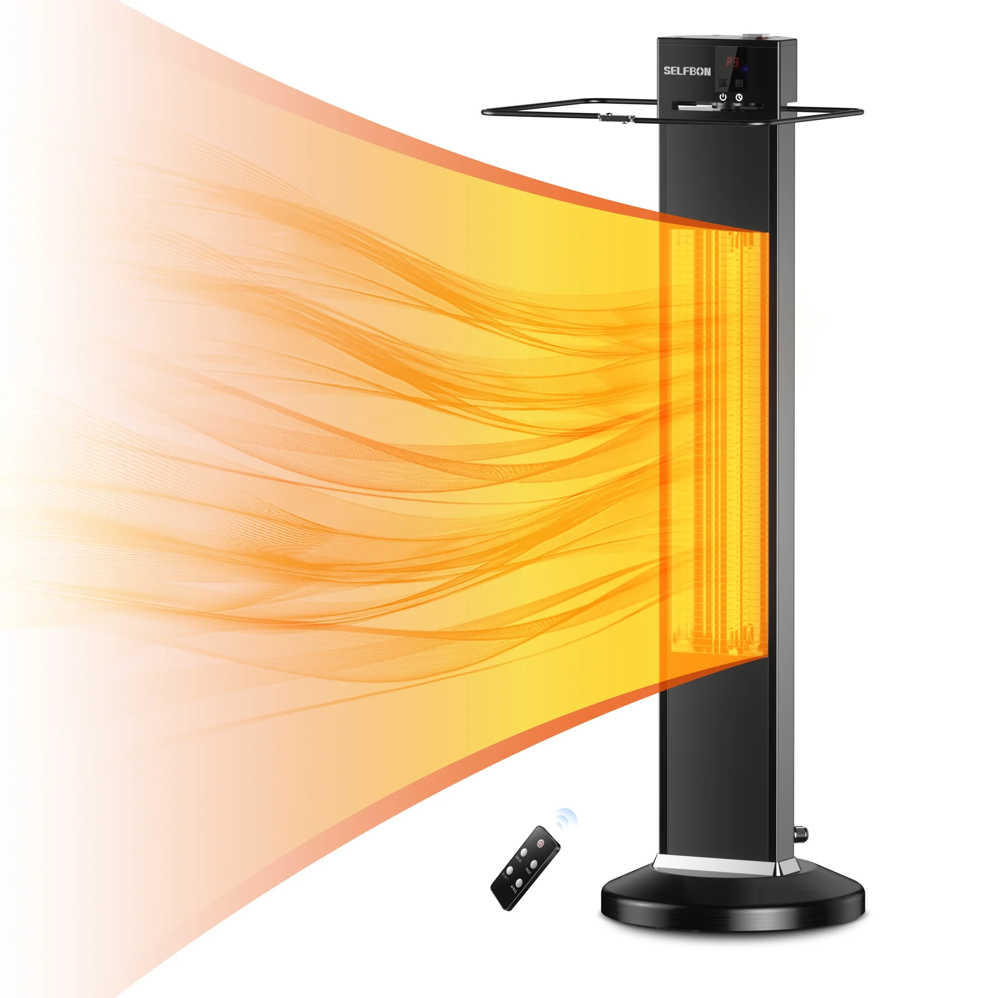 Outdoor Portable Electric Patio Heater High waterproof with 24 hours timer and remote control
