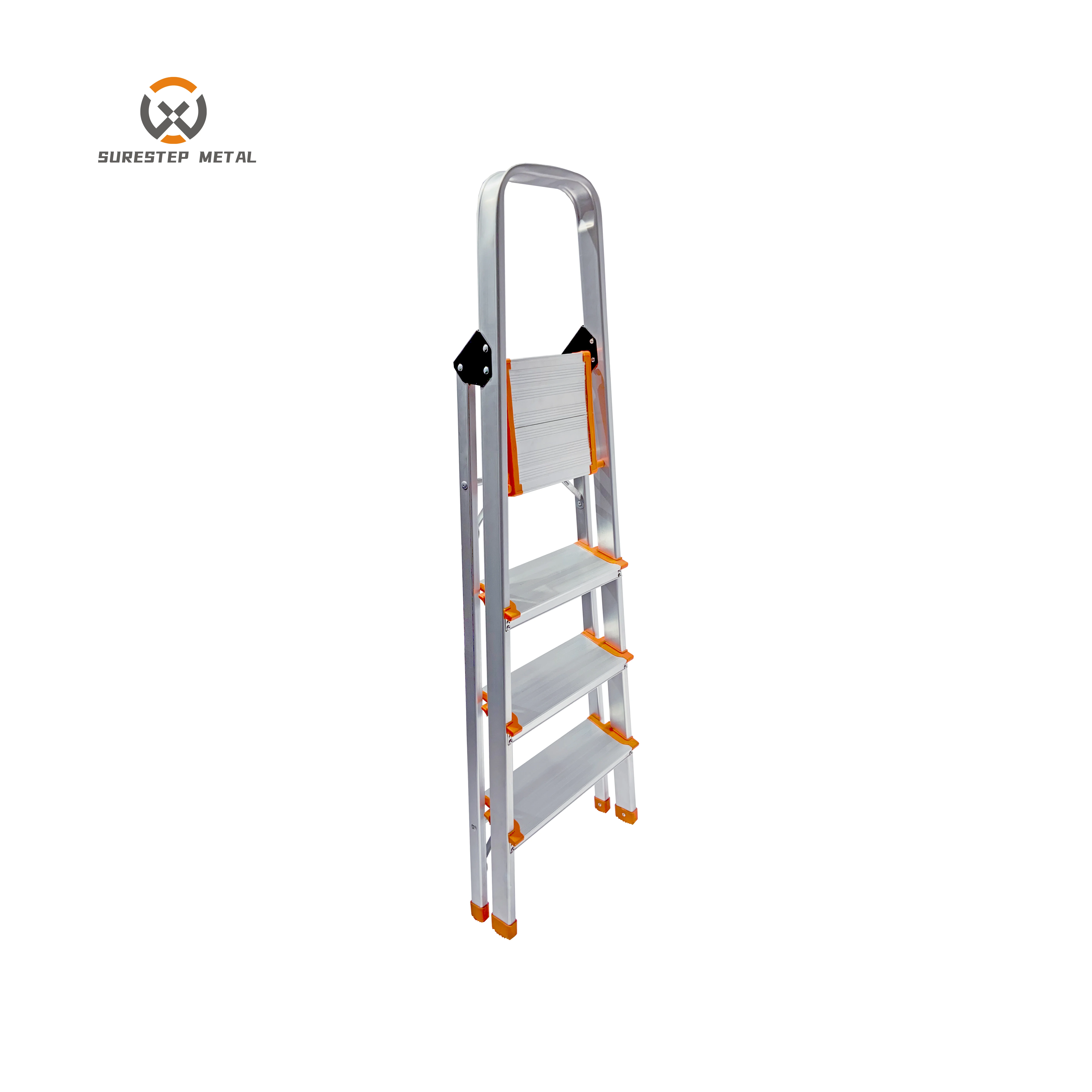Foldable Steps 3 Step Aluminum Folding Step Stool Ladder For Sale