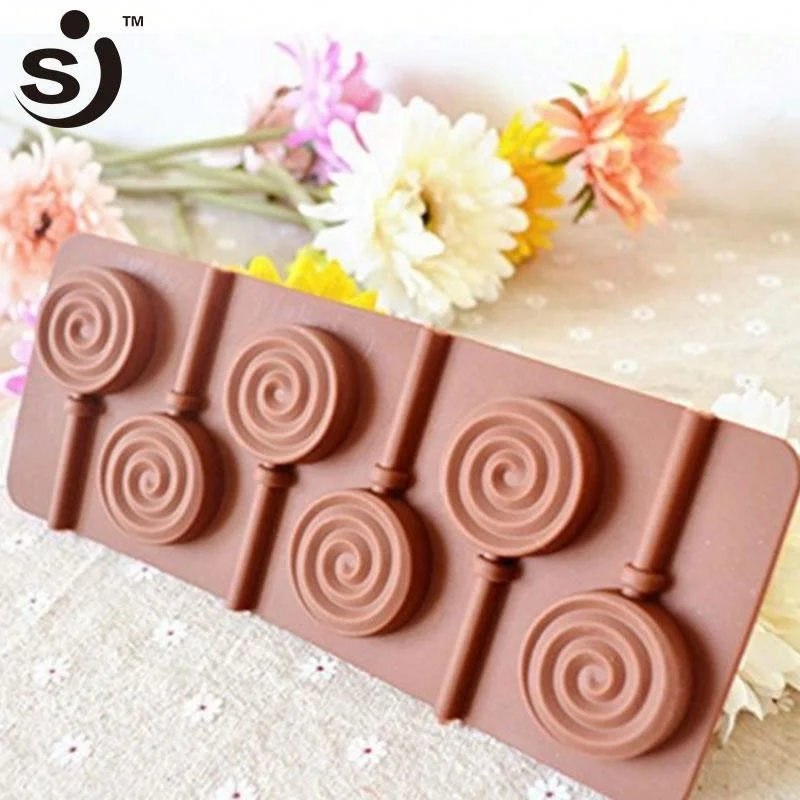 Best Seller Reusable Heat-resistant Silicon Hard Lollipop Candy Mould DIY Candy Toys Kids Lollipop Silicone Candy Mold