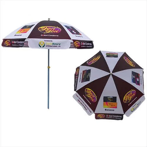 48inch standard size fast delivery windproof beach umbrella for advertising promotion