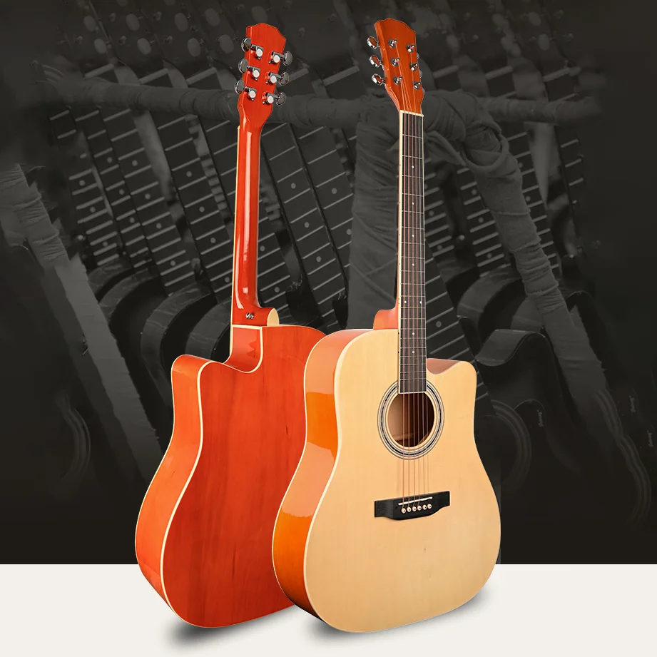 Яркая гитара Hipatti 41 дюйм глянцевая идеально подходит для игры на акустической гитаре