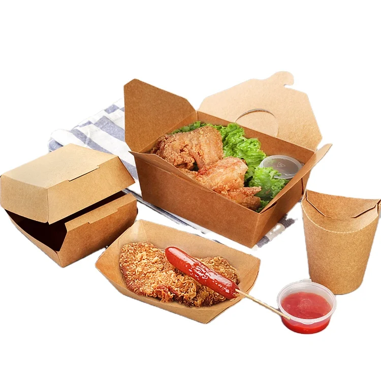 Customized Food Grade Paper Packaging French Fried Chicken Box
