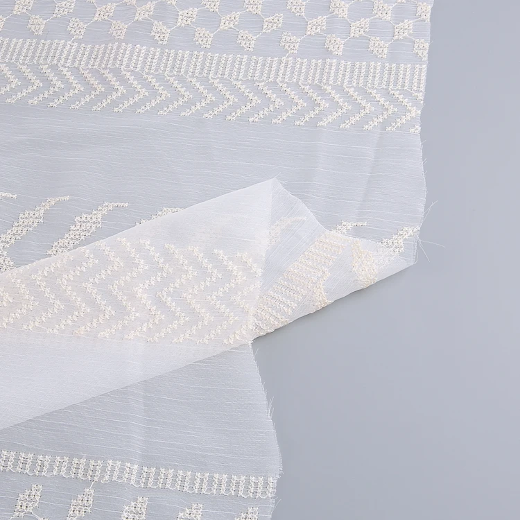 HA-16279B Competitive price white polyester lightweight fabric for wedding