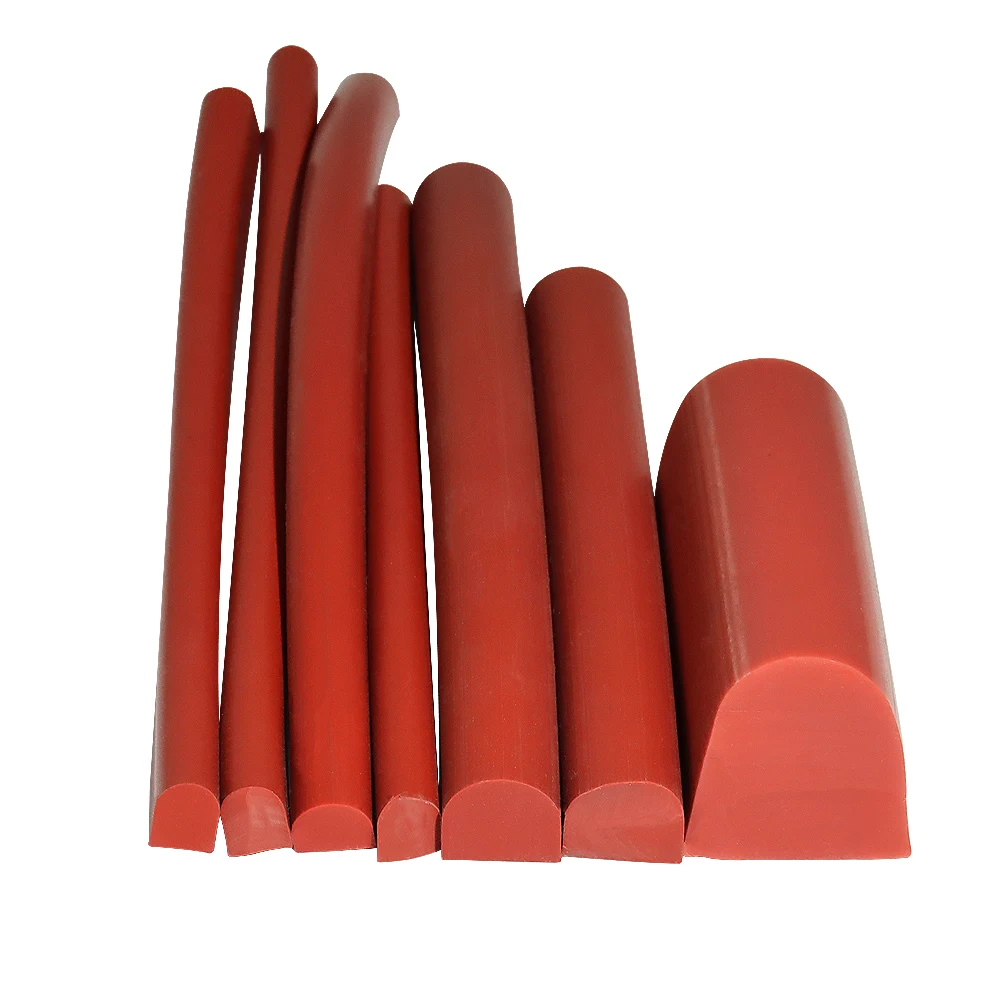 Customized D-shaped translucent, high-temperature resistant, waterproof, disinfecting cabinet, toaster silicone sealing strip