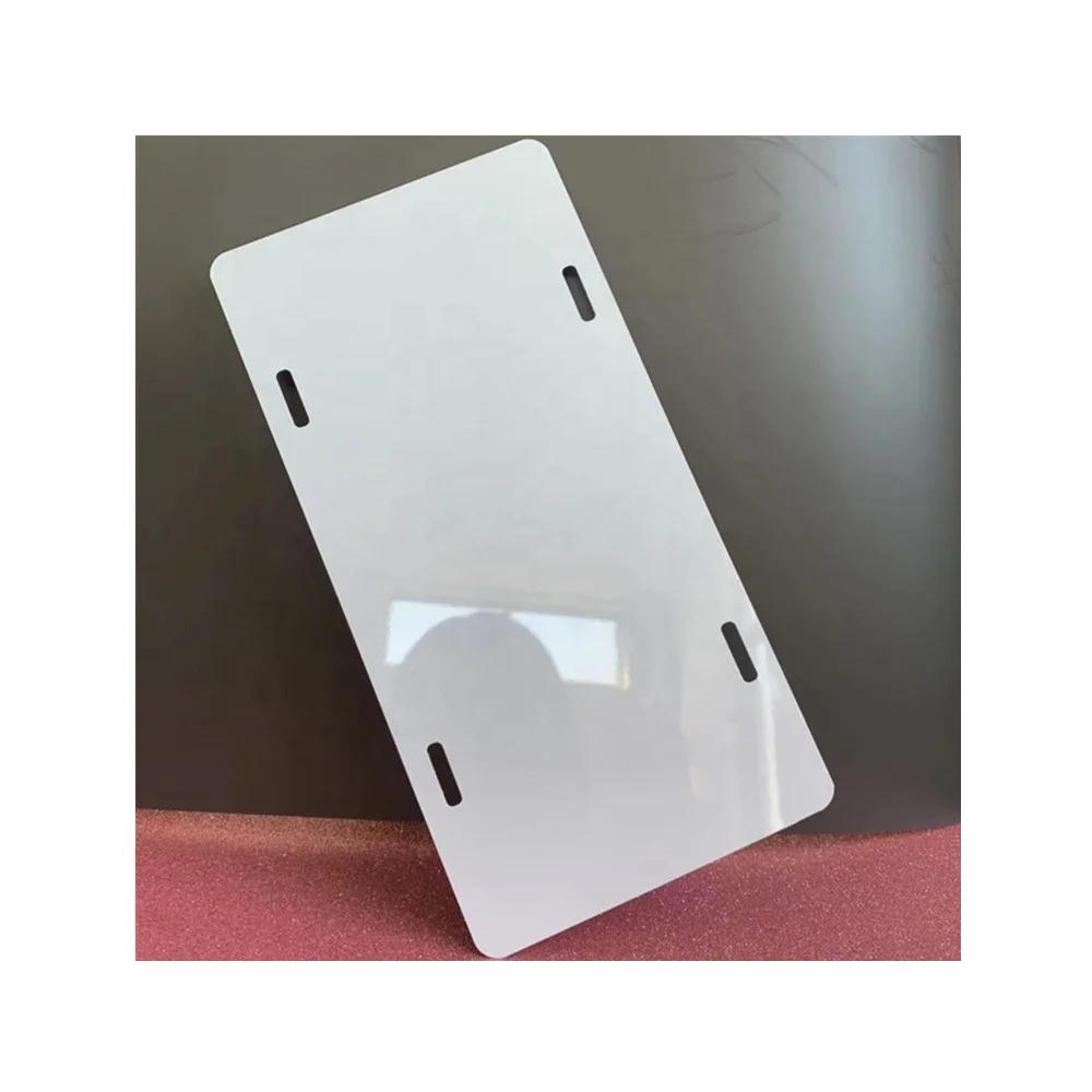China Wholesale DIY Sublimation Blank Aluminum Car Tag Sublimation Aluminum License Plate Blanks Panel for Printing Picture