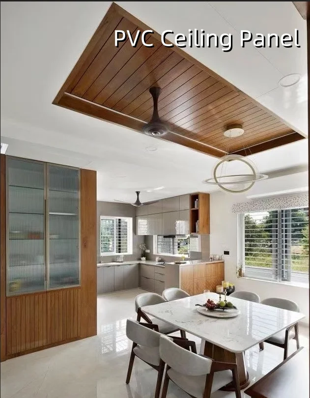 High quality wood ceiling wall moisture proof waterproof interior decorative price pvc ceiling panel