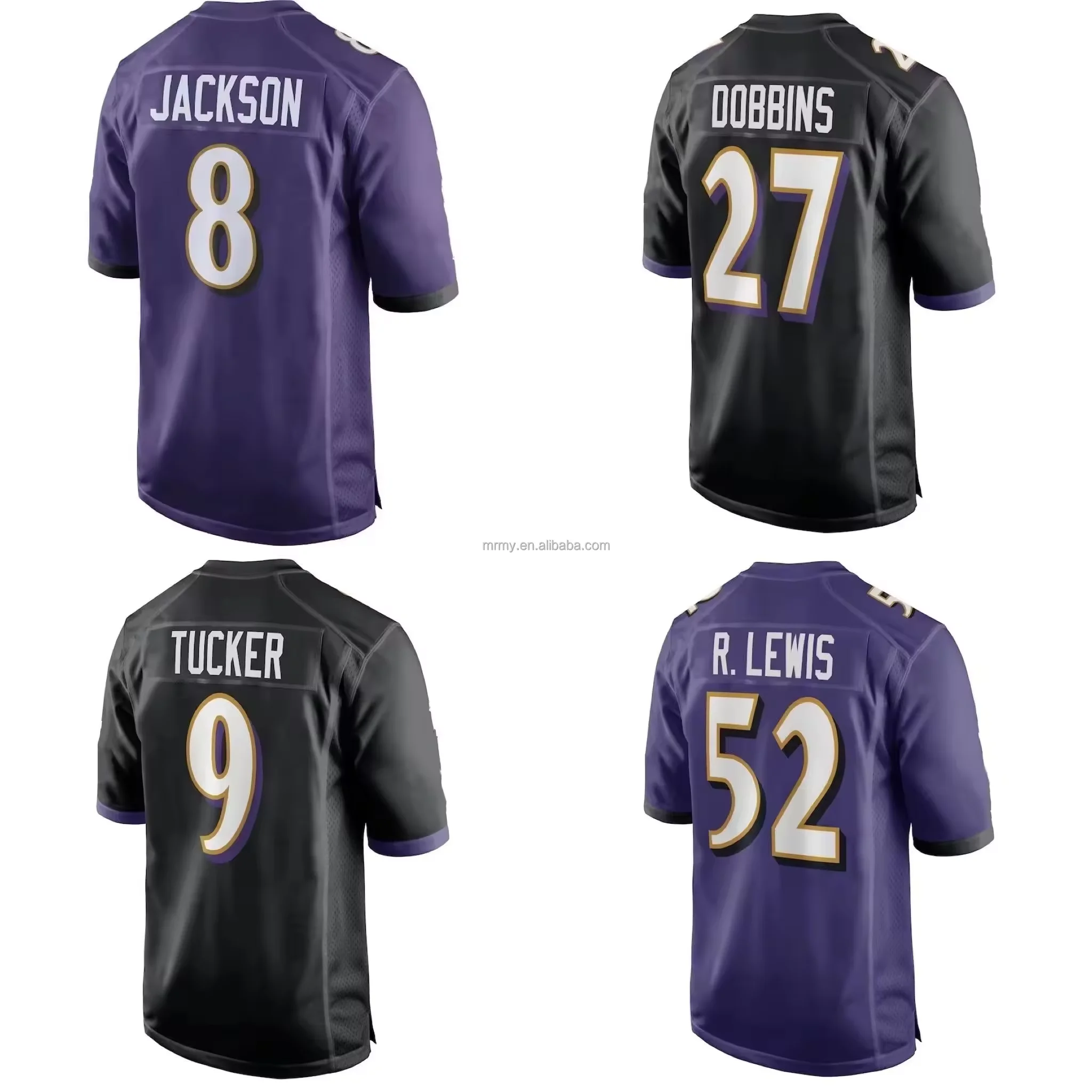 2024-2025 New Style Best Quality 8 JACKSON 20 REED 27 DOBBINS 57 R.LEWIS American Football Jersey