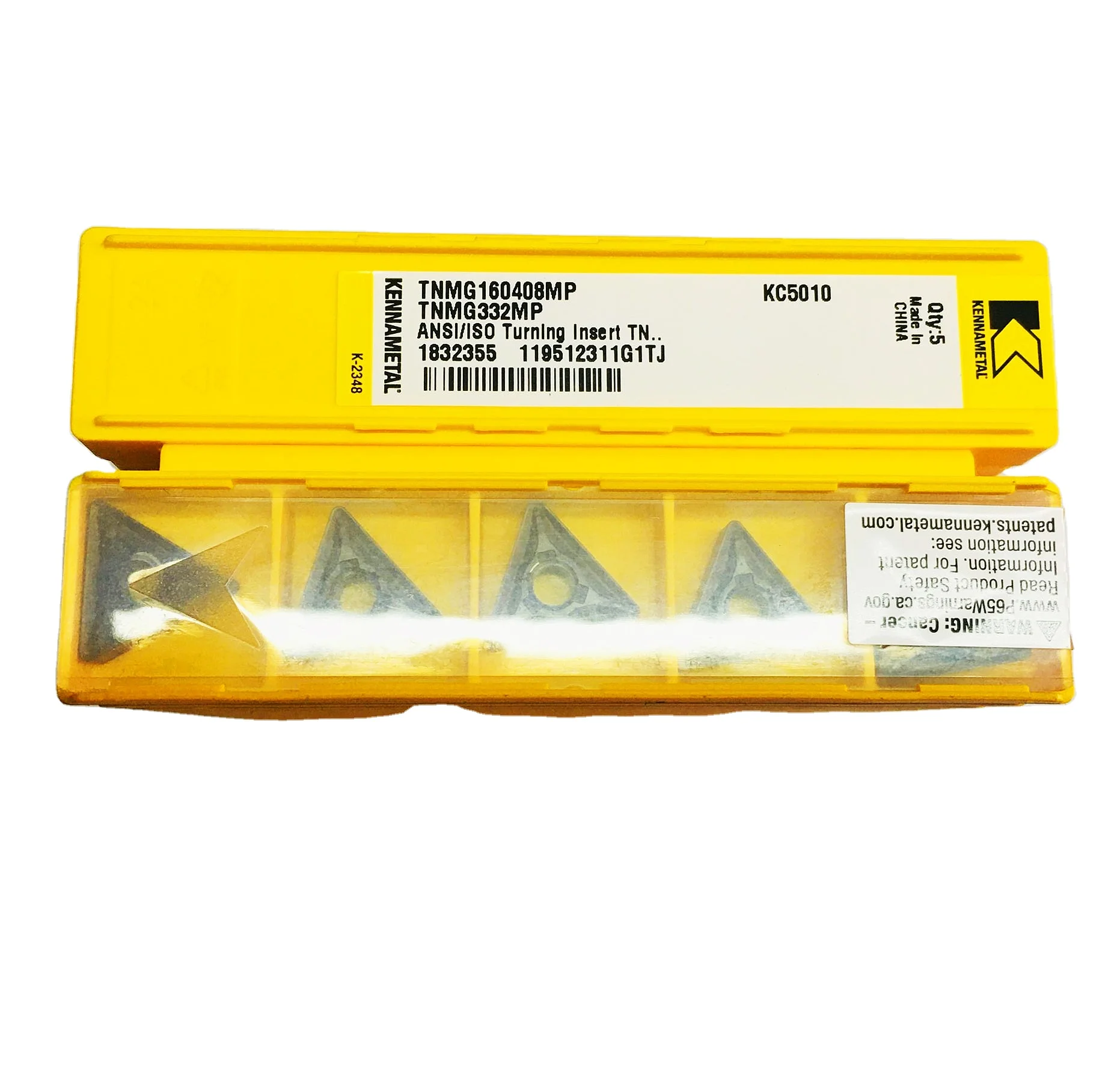 Оригинальный Kennametal режущая пластина для токарной обработки TNMG160408-MP KC5010 режущие инструменты Токарный станок с ЧПУ