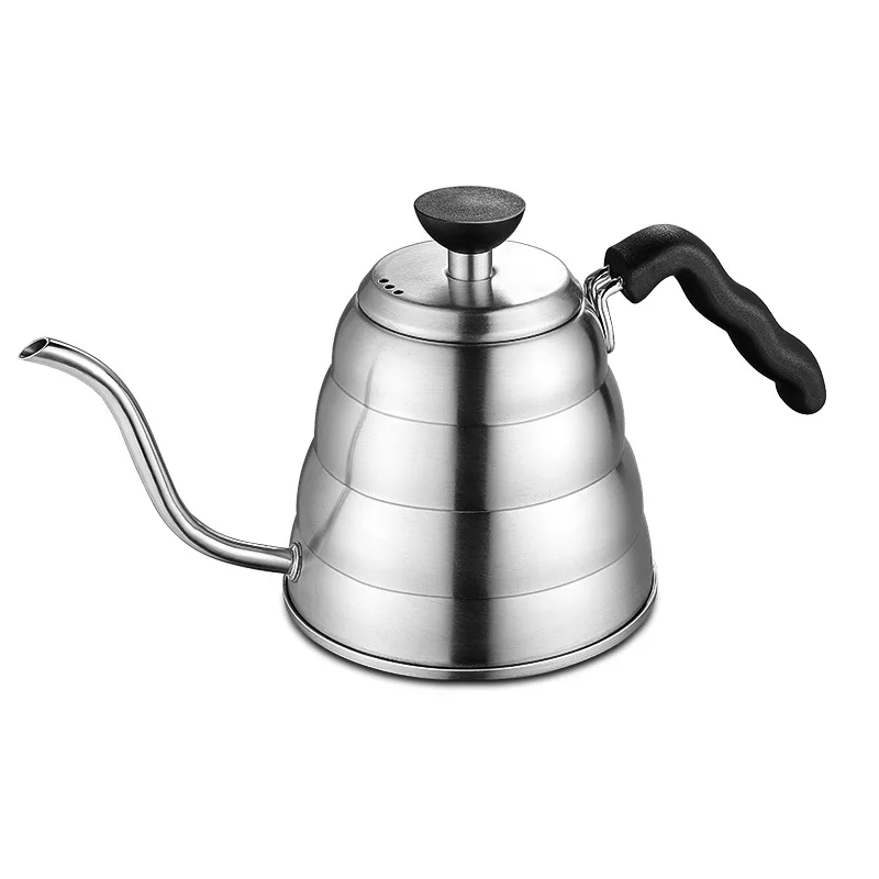Hot Sale Stainless Steel Gooseneck Long Spout Coffee Maker Pour over Pot Hand Drip Kettle in 0.7/1.0/1.2L Sizes