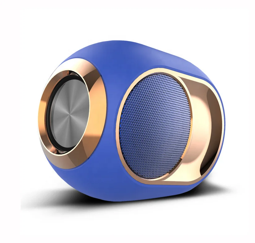 X6 Blue tooth Speakers Portable Wireless Stereo TWS Card Subwoofer Music Trolley Home Theatre Mobile Car metal egg Speaker