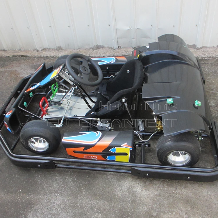 Hot Sale Cheap Kids Single Seat 90CC Lifan Engine Go Kart Amusement Fun Car Racing Games 1 Seat Kids Gasoline Go Kart Ride