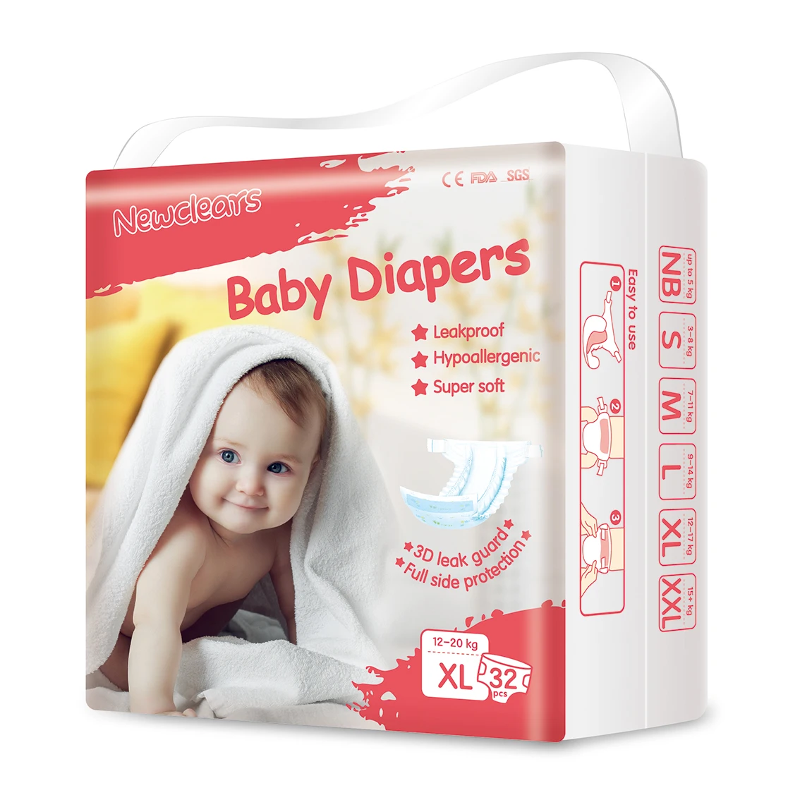 hot selling fine disposable  baby diapers  nappy  from China manufacturer