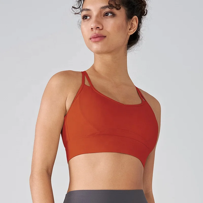 Women Soft Compression Supportive Lightweight Halter Neck Training Bra