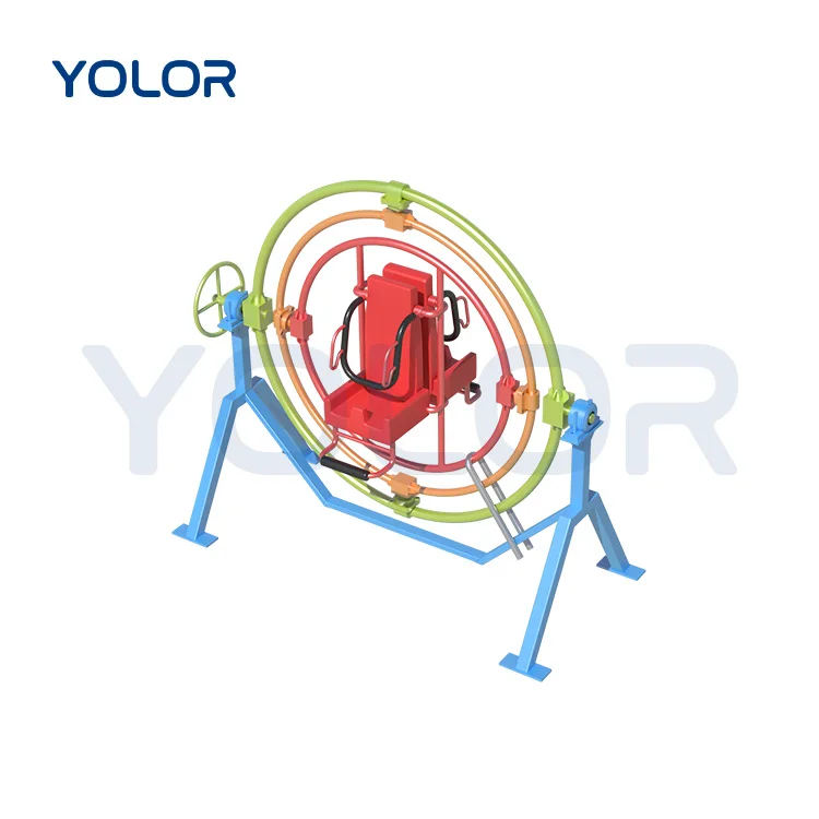 Amusement Park Rides Equipment Outdoor Human Mechanical Manual Gyroscope