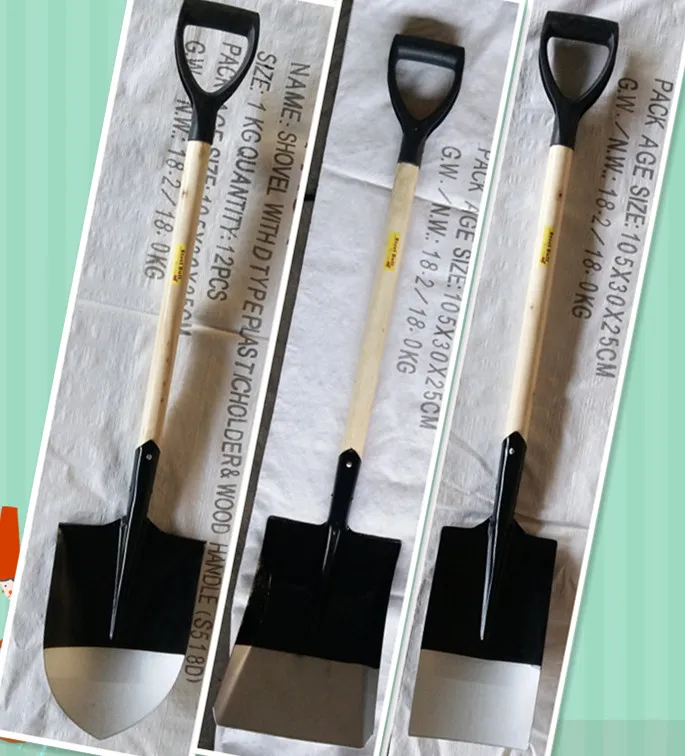 hot sales wood handle S501D shovel