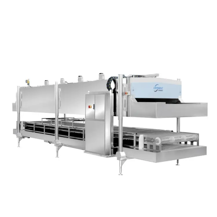 SS 304 IQF Liquid Nitrogen  Freezer Sea foods Fish Crab Lobster Quick Frozen Machine