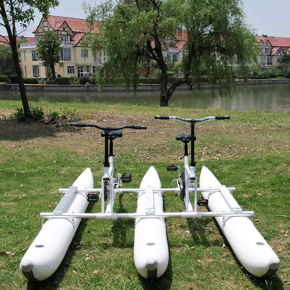 2-person Hot Sale Carnival Attraction Ride Cheap Prices Water Sports Bicycle s For Sale cylindrical aluminum water bike