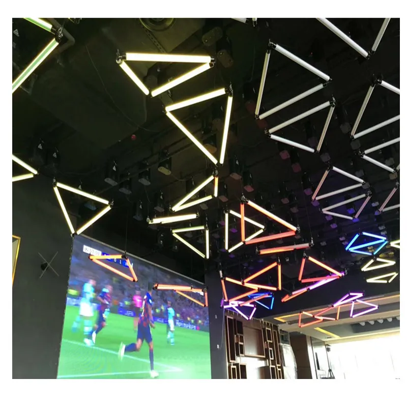 Triangle kinetic tube led disco light Kinetic Triangle Led Tube Led 3d Pixel Tube Kinetic Winches Triangle Lifting