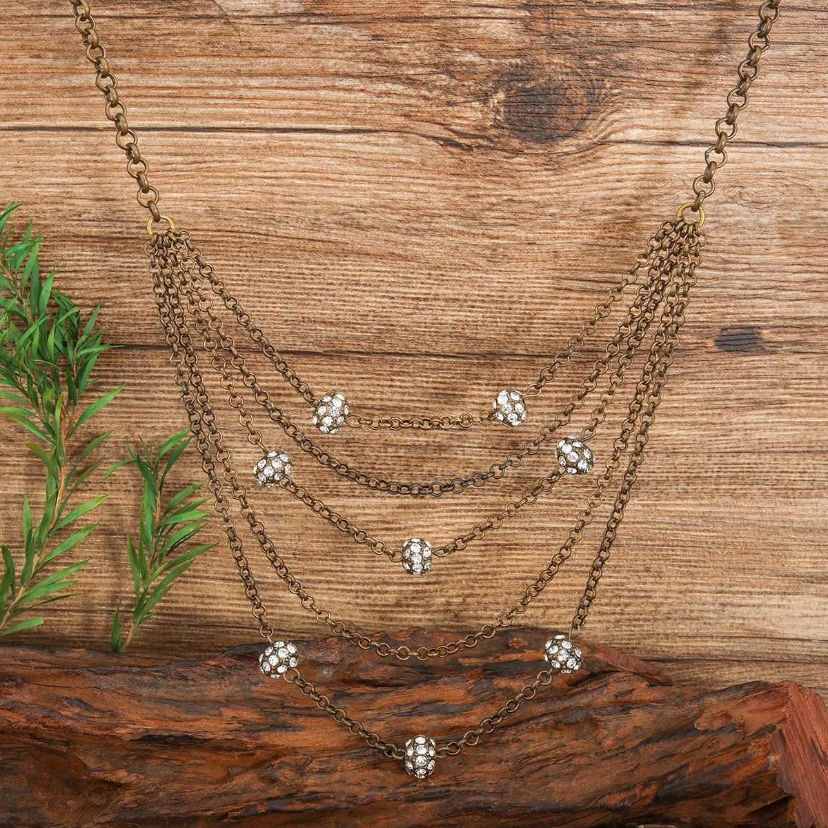 New design zinc alloy women multi-layer Spider web chain vintage necklaces wholesale