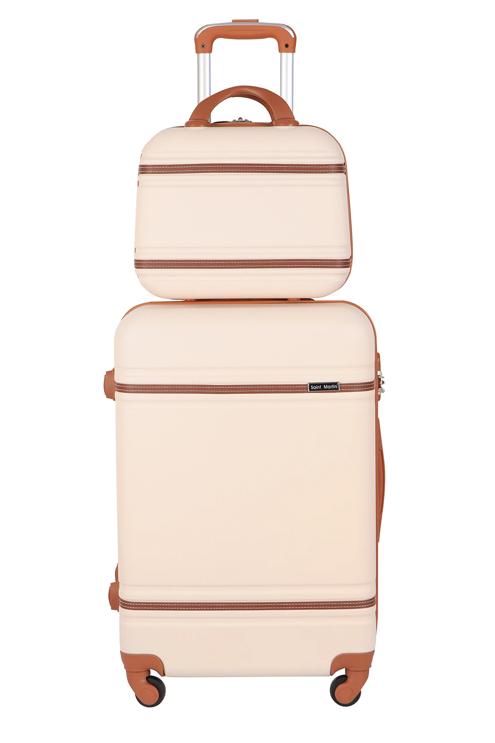 new popular retro 4 pcs set travel luggage sets abs luggage suitcase Spinner Wheels vintage Suitcases Durable