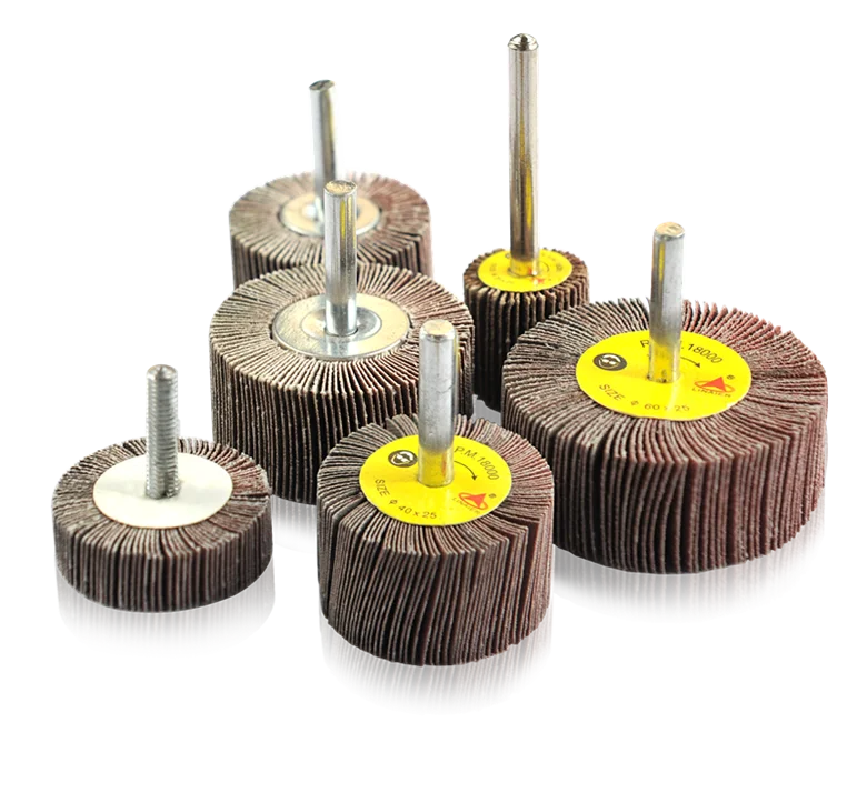 35*25*6 Mounted Flap Wheel Grinding Wheel with Shaft