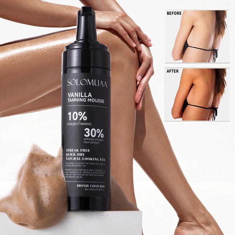 OEM Self-Tanning Mousse for Natural and Healthy Skin Black Foam Hydrating Moisturizing Tanning Mousse 100ml