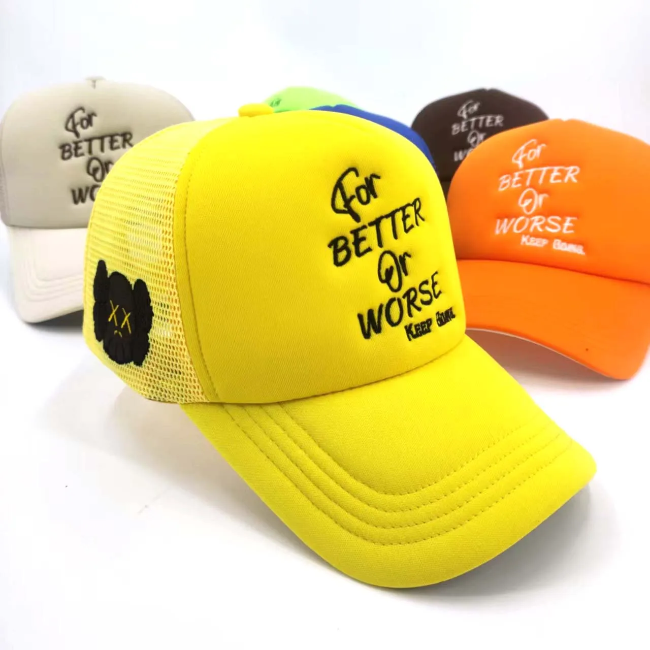 High Quality Men Women 5-Panel Mesh Snap Back Sports Caps Custom Screen Printing Logo Embroidery Letters Trucker Hats