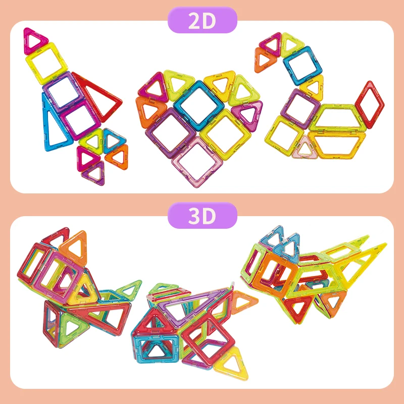 DIY Kids Educational Building Blocks Strong Magnetic Construction Set for Children Magnetic Toys