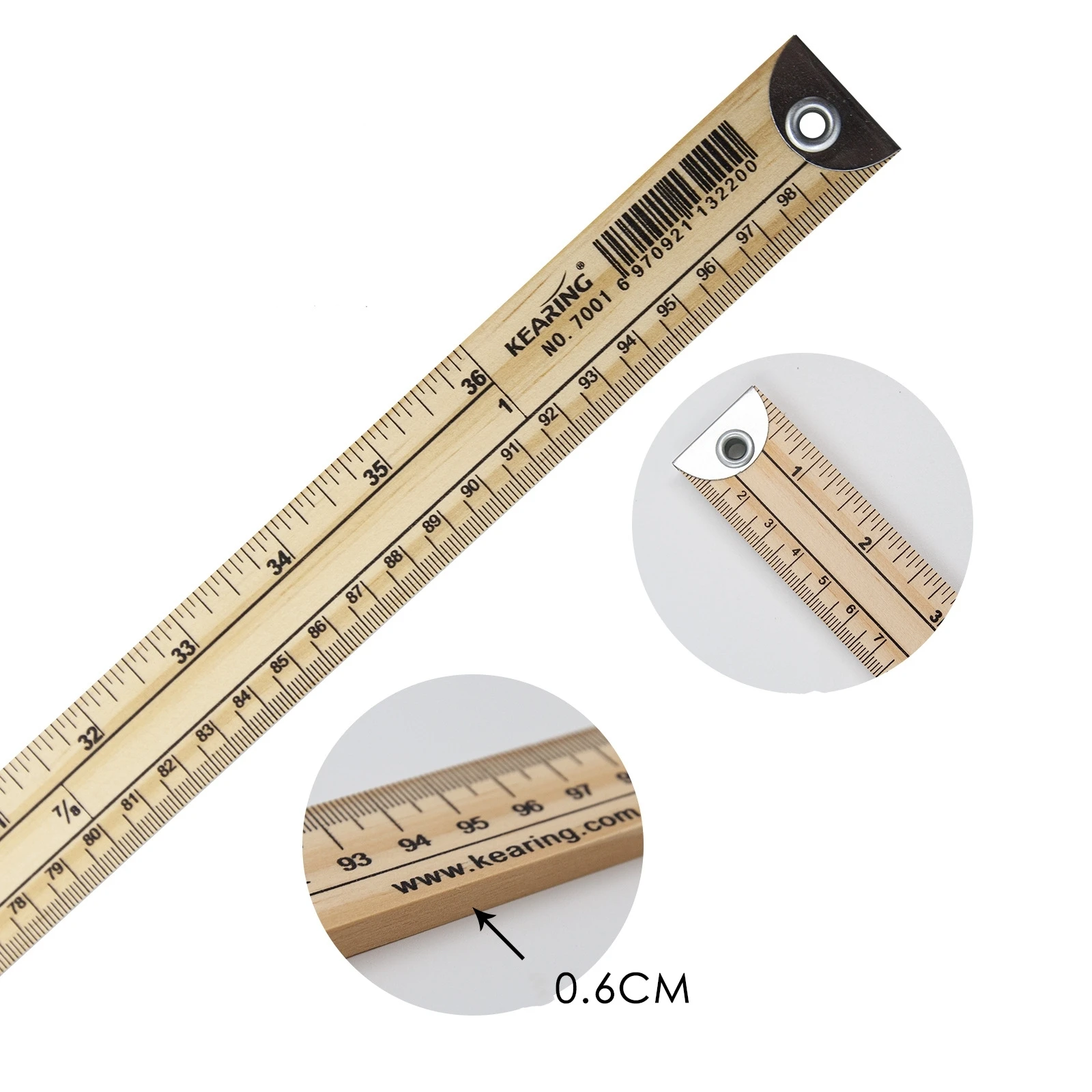 Wooden Ruler For Placing Yards Measuring Clothes Cloth Tailoring Ruler Plate-punching Gauge 1 Meter Straight Measuring Ruler
