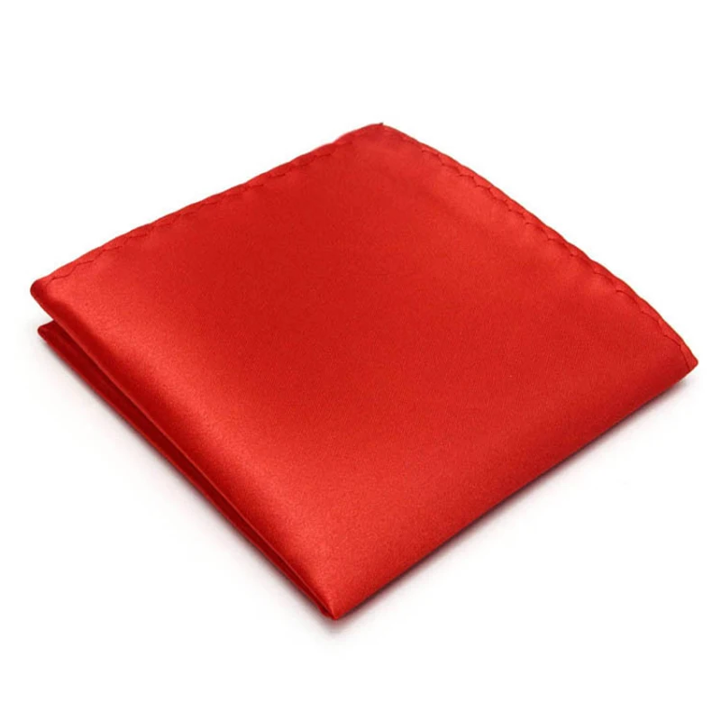 Мужской Атласный однотонный простой мужской Карманный квадратный носовой платок для вечеринки