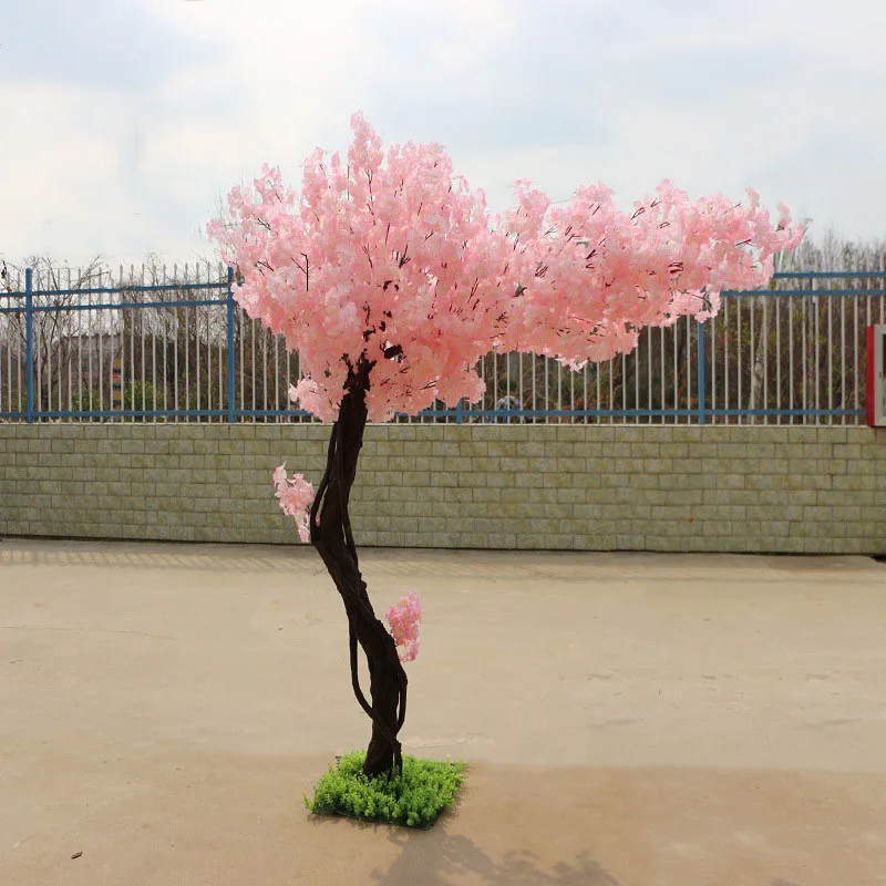 Indoor wedding centerpiece romantic pink flower tree artificial decor wedding artificial cherry blossom tree