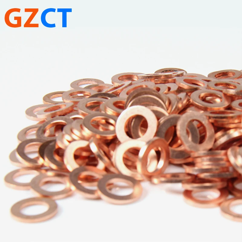T2 Copper Gasket Space Sealed Thin Flat Copper Washer