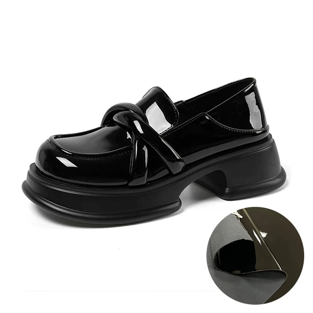 Pu Faux Artificial Leather 0.8mm Wrinkle Resistant Mirror PU Synthetic Leather For Shoes Bag