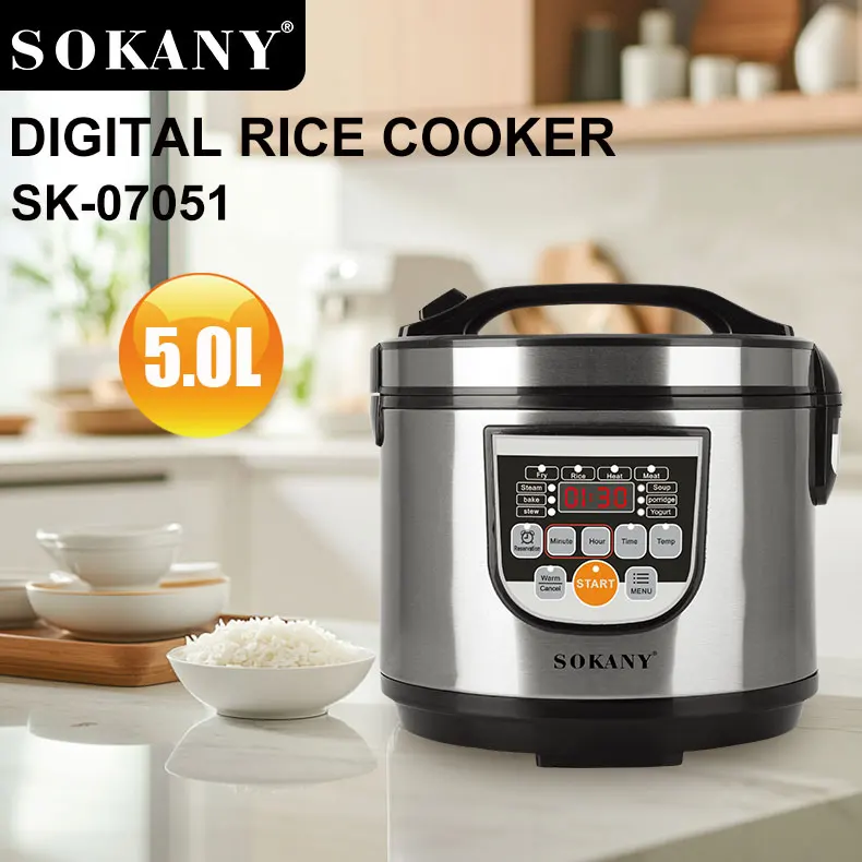 sokany SK-07051  1.8L 5L 6L Micro Computer controlled automatic smart electric rice cooker