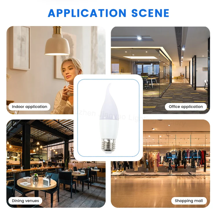 Светодиодные свечи BrilliantGlow C37 светодиодные лампы элегантные Экономичные СВЕТОДИОДНЫЕ