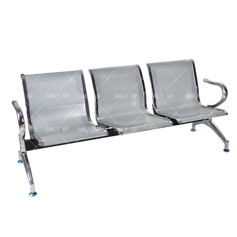 Public Seating Bench with Arm Metal Hospital Chairs for Patients Bus Station Waiting Chairs